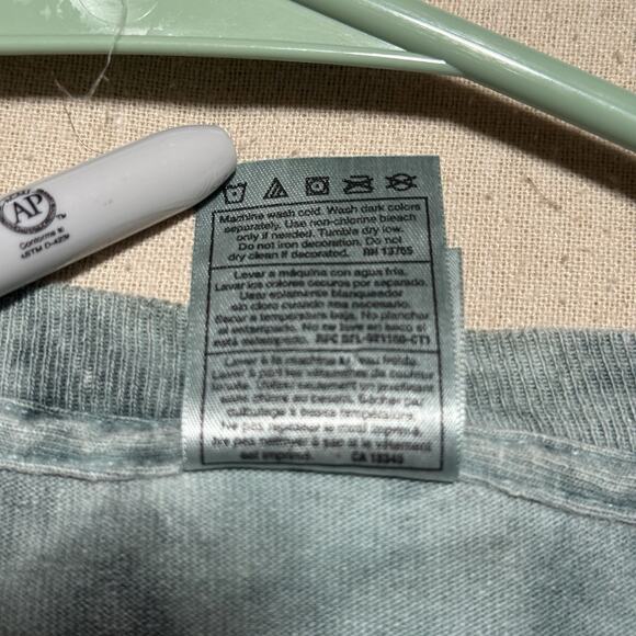 Vintage 90s Fruit Of The Loom Alligator Tie Dye Men's XL T-Shirt Made In USA - Picture 5 of 8